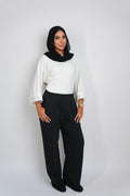 Summer Wide Leg Pants Black
