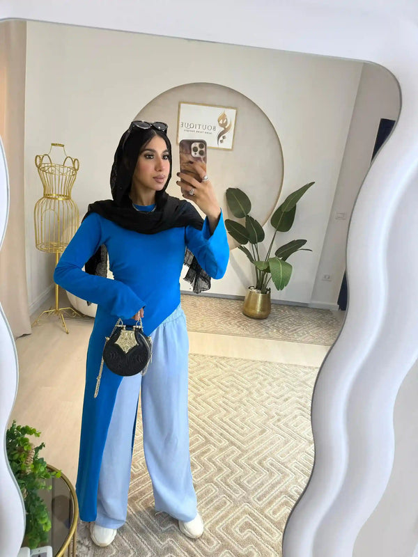 Turquoise Belt Blouse