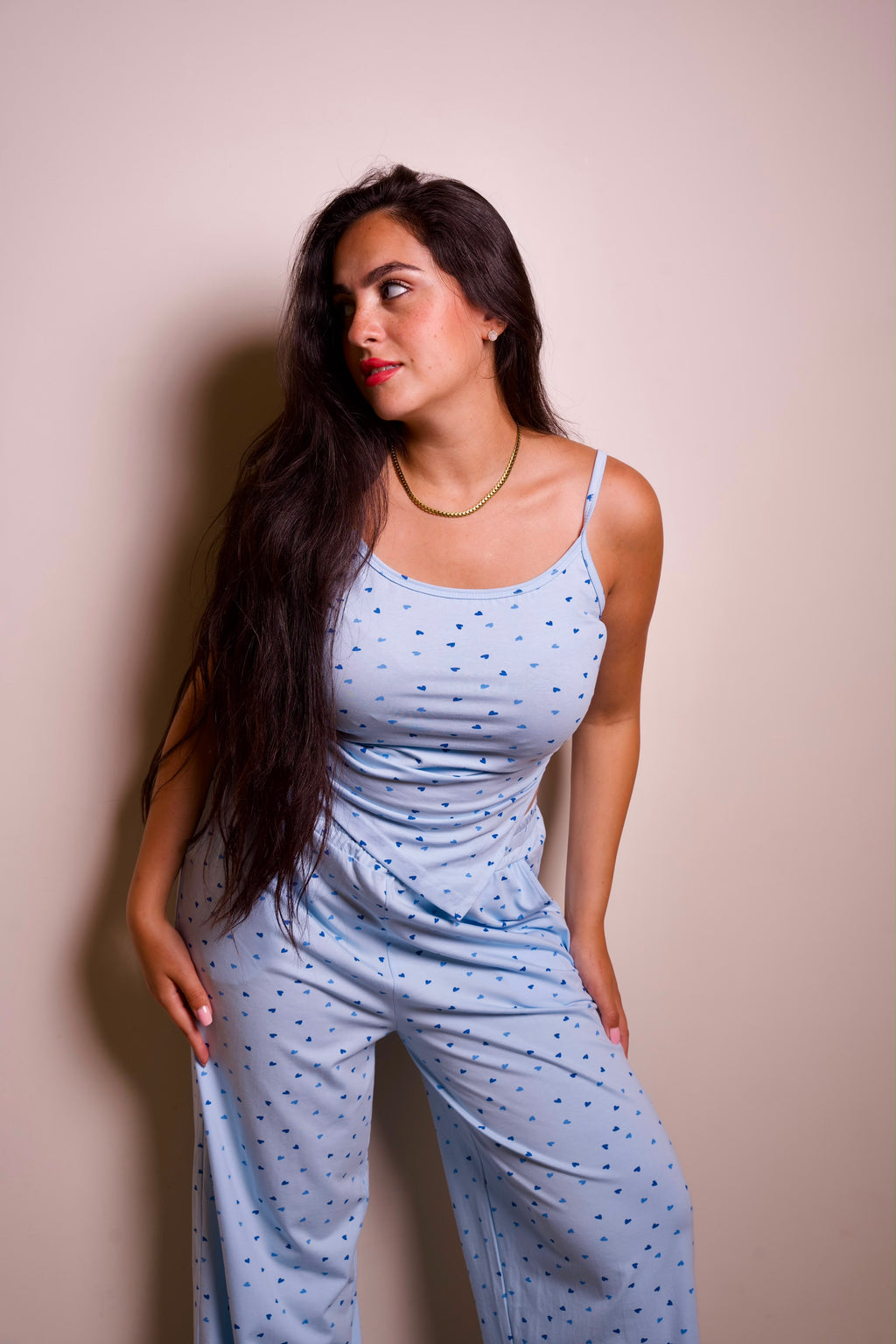 Wrap Pajama Set - Baby Blue