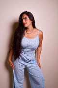 Wrap Pajama Set - Baby Blue