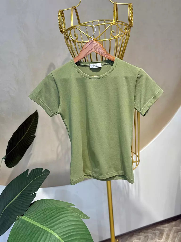 Half-Sleeve Top Mint green