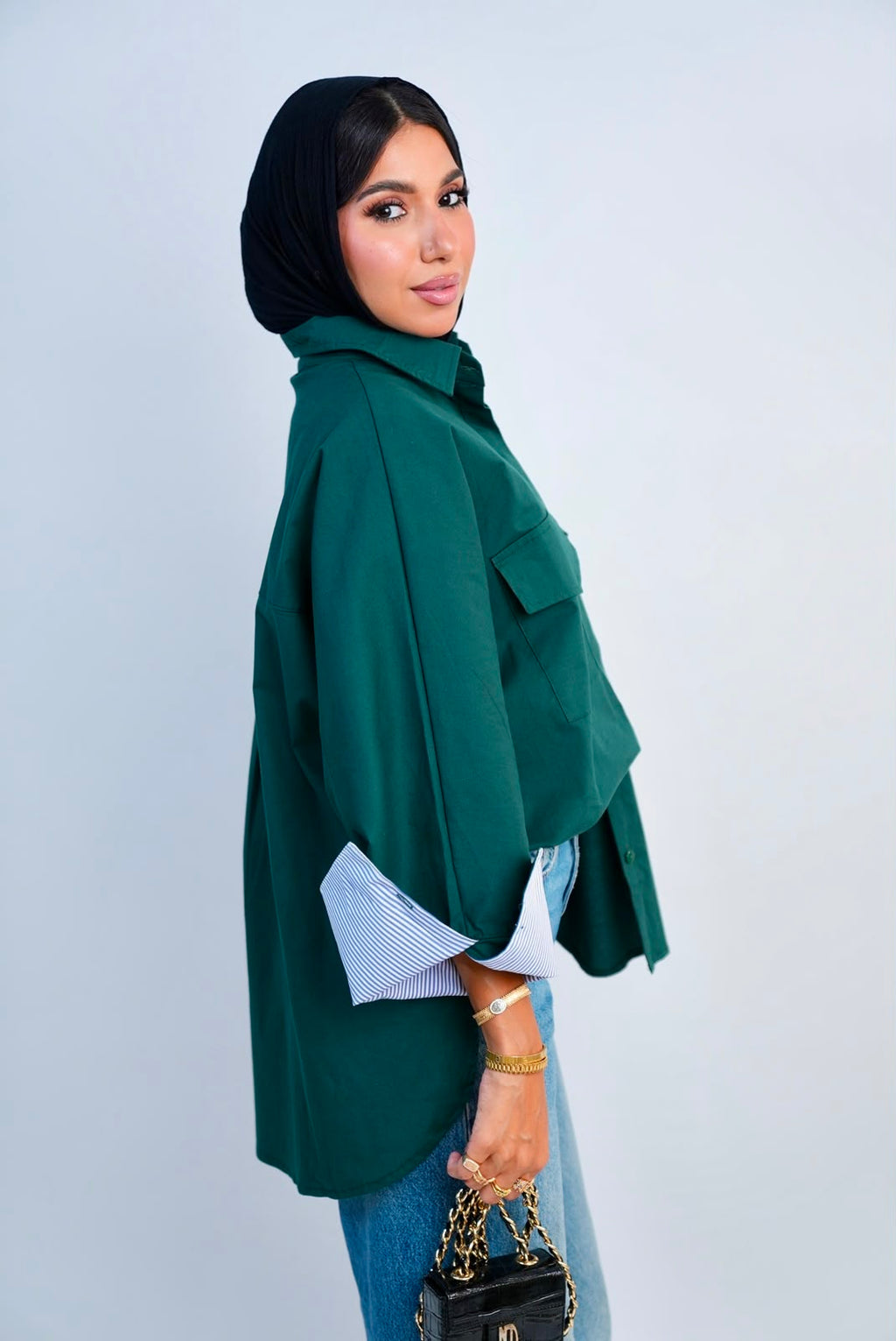 Plain Chemise – Olive Green