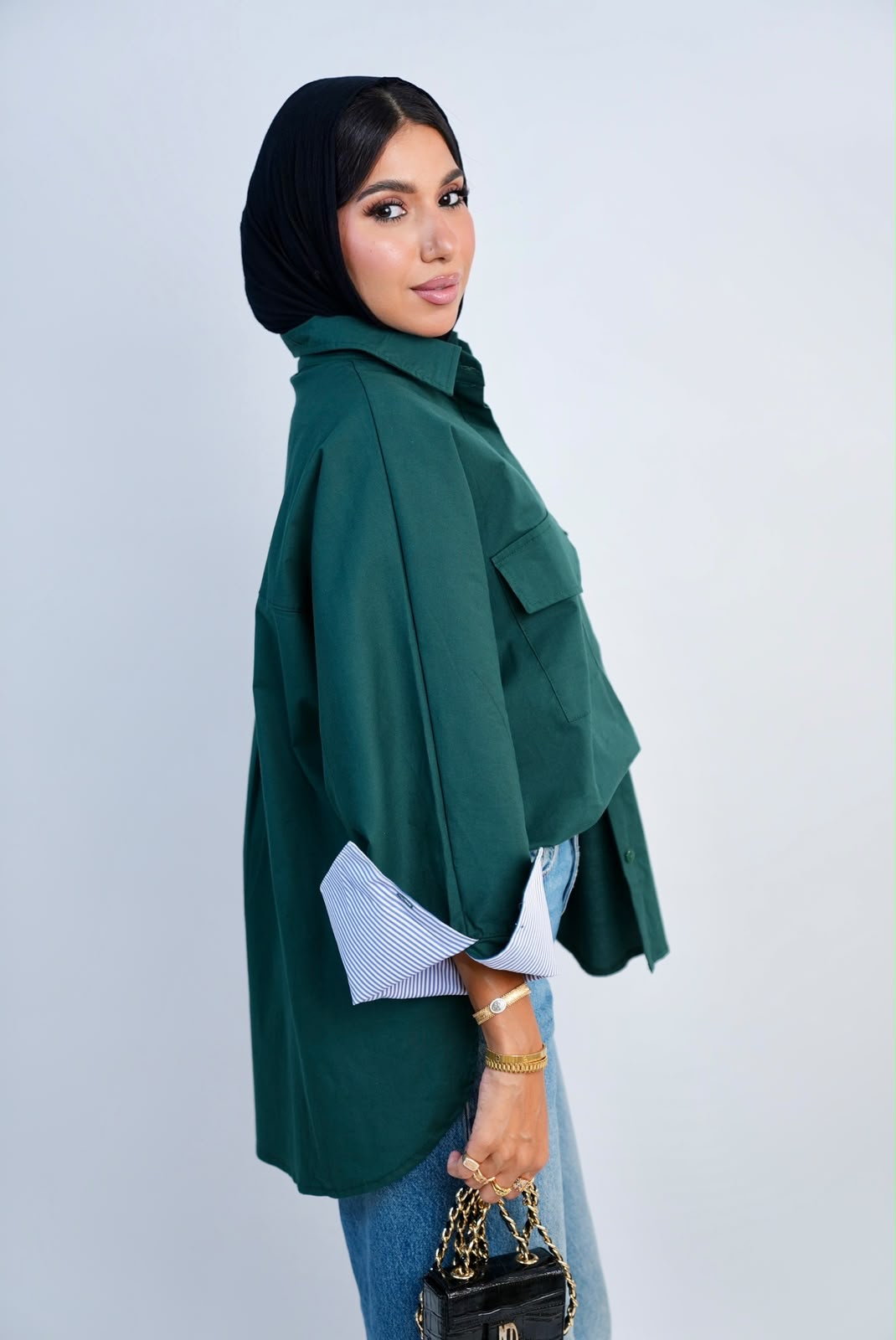 Plain Chemise – Olive Green