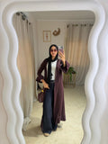 Dark Purple Ruffled Cardigan