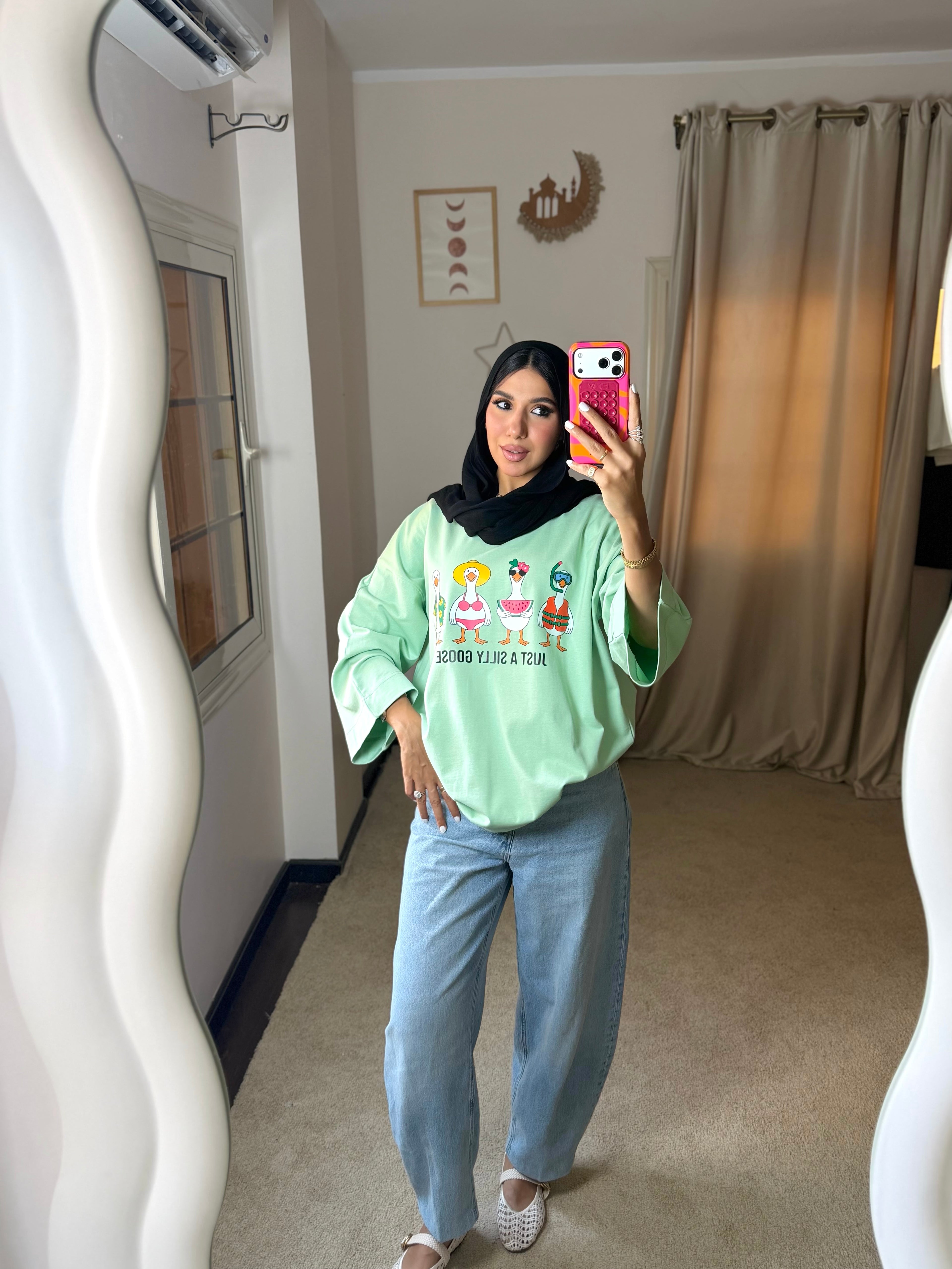 Printed T-Shirt – Mintgreen