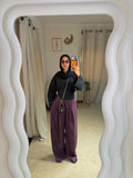 Linen Pants - Dark Purple