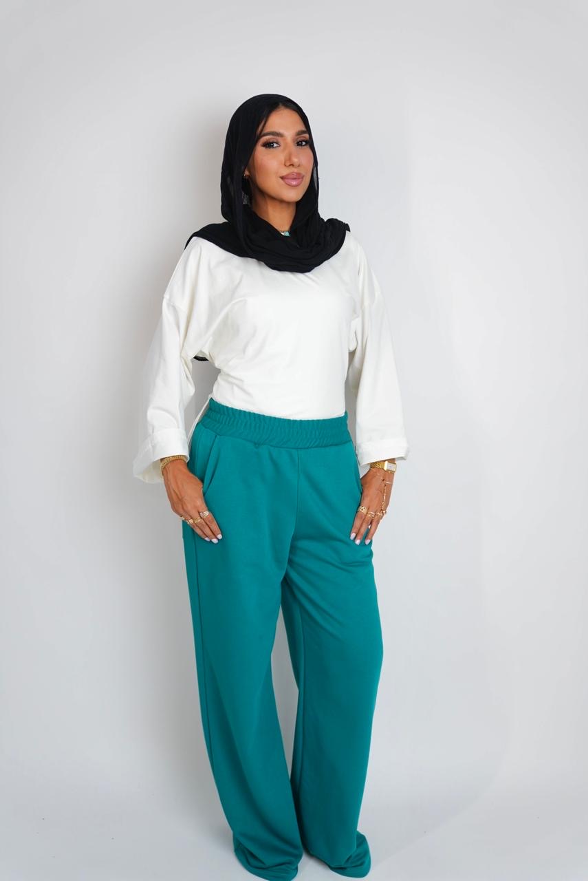 Summer Wide Leg Pants Green