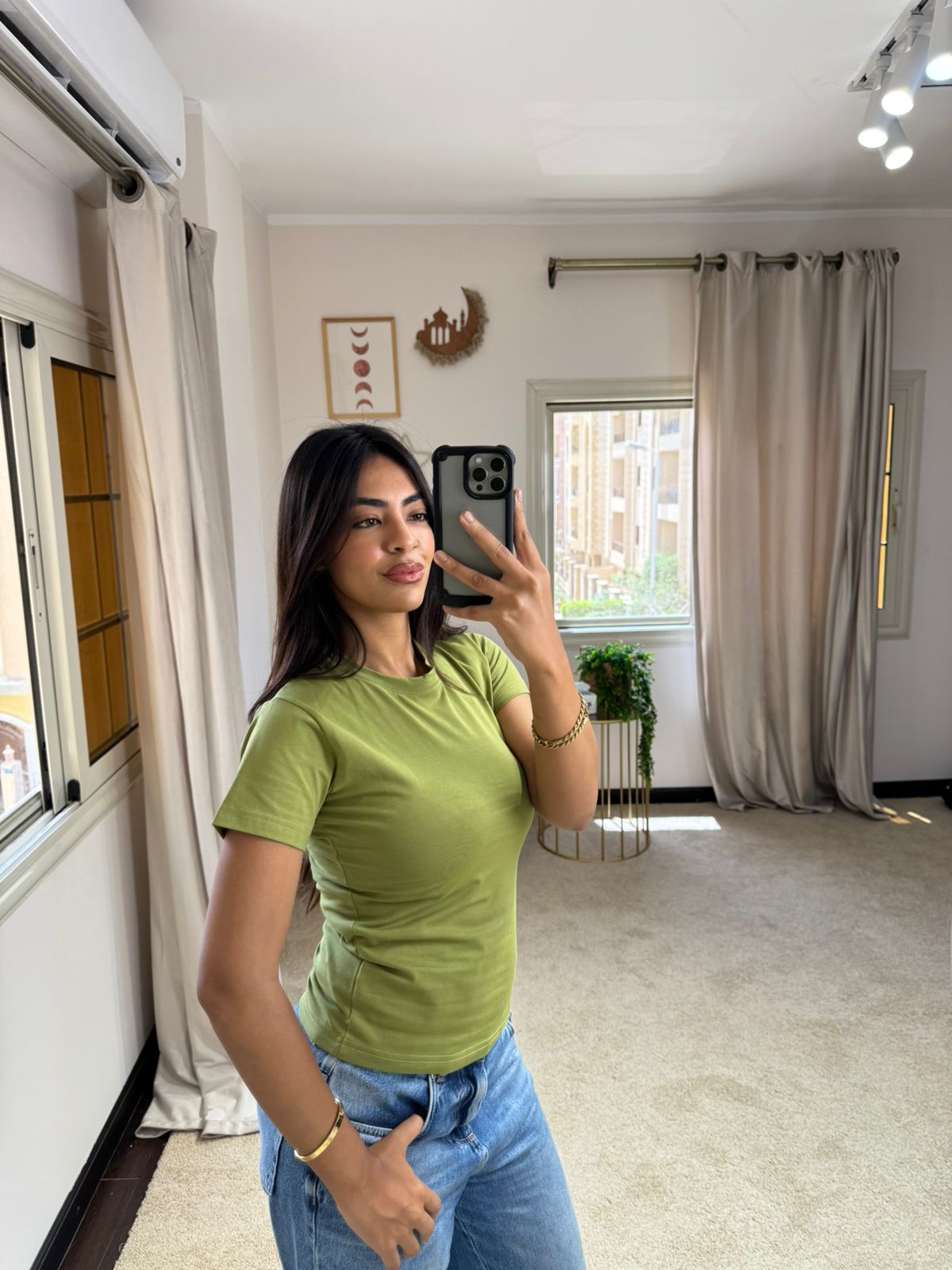 Half-Sleeve Top Pistachio