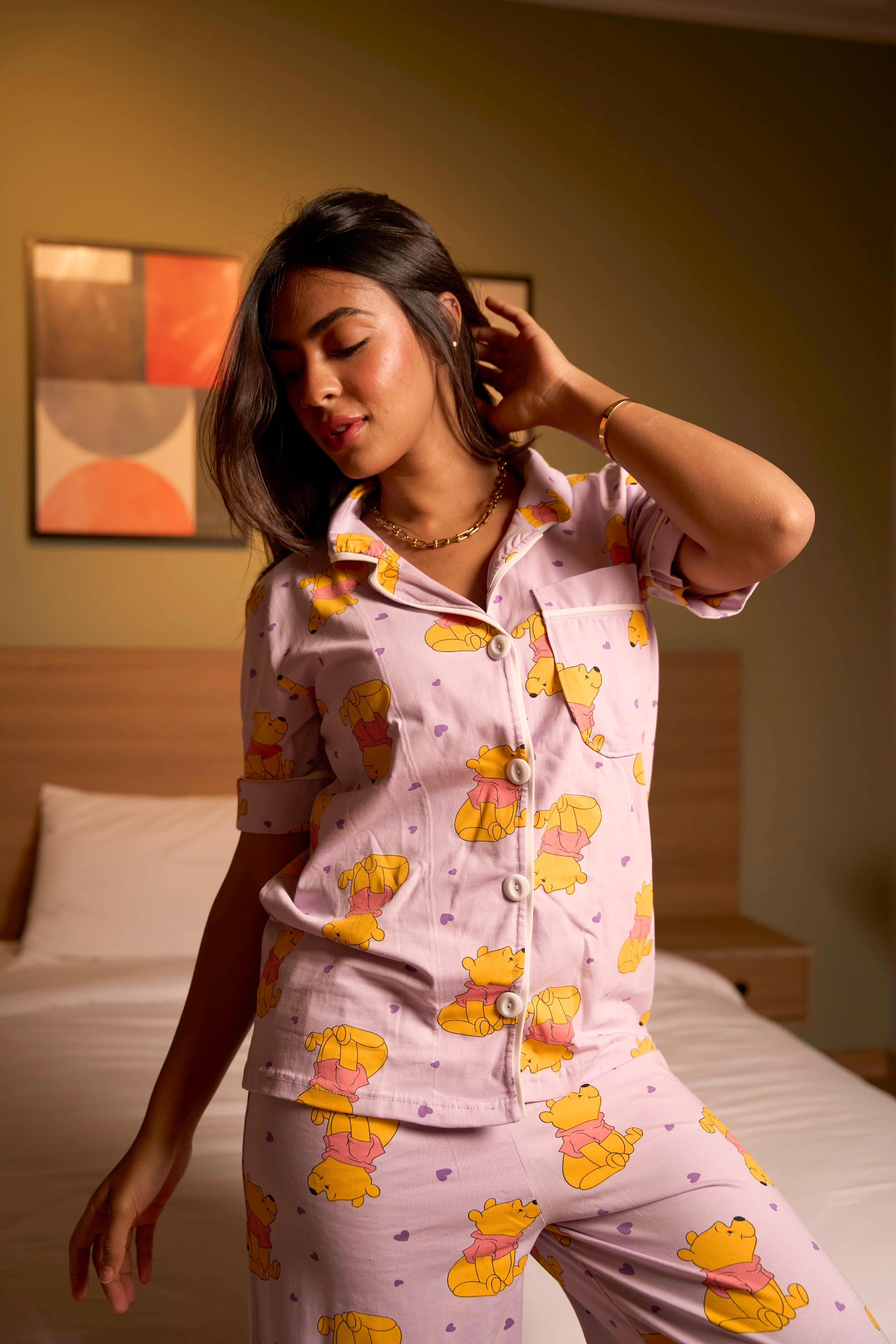 Pooh Lavender Pajama Set