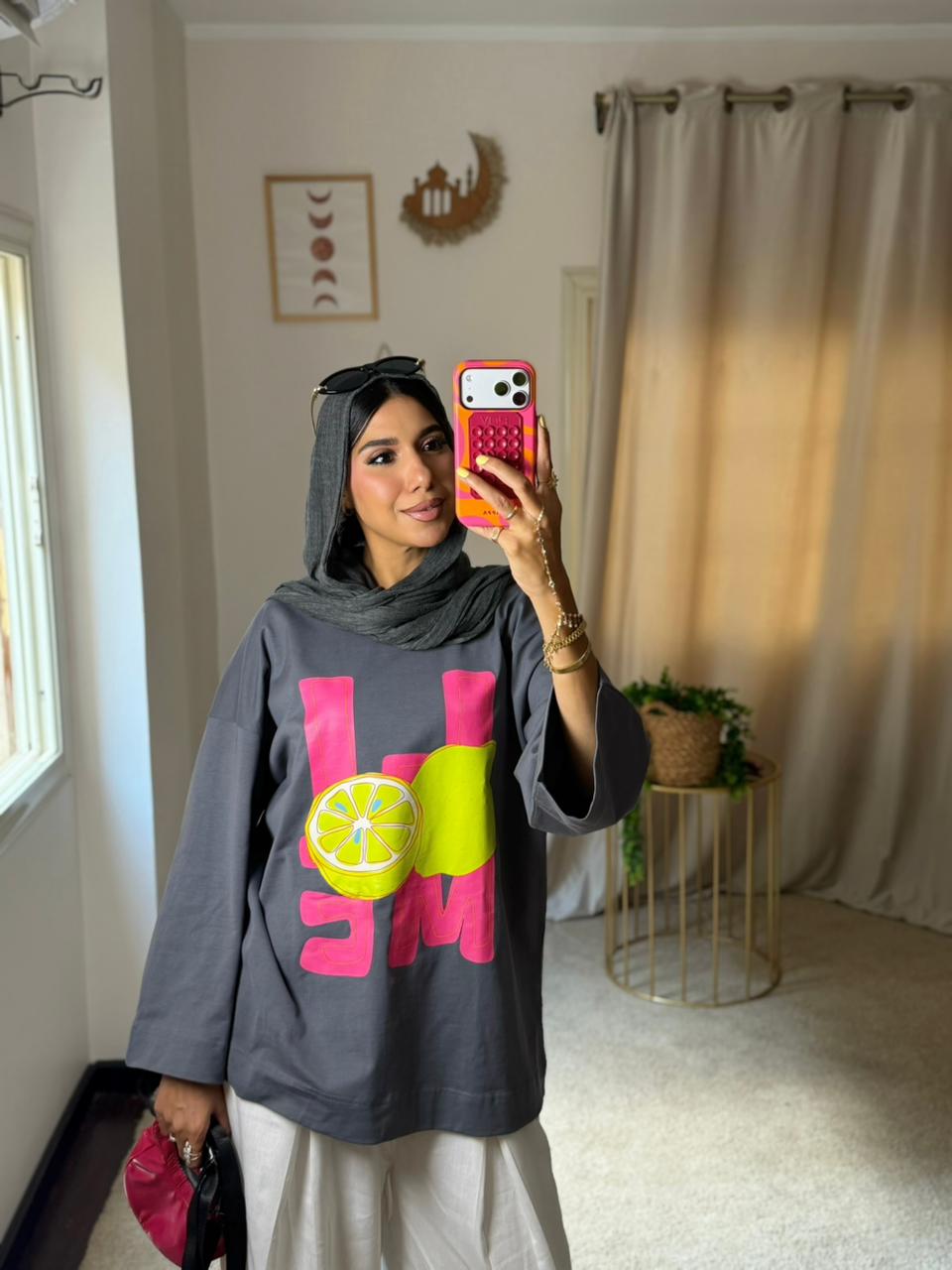 Printed T-Shirt – Grey