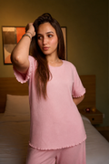 Plain Pink Pajama Set