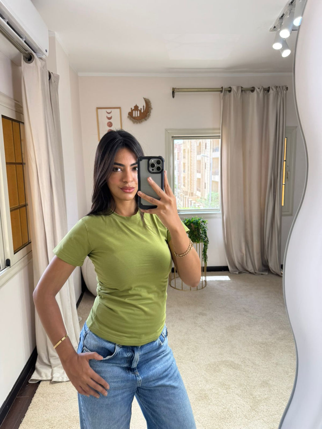 Half-Sleeve Top Pistachio