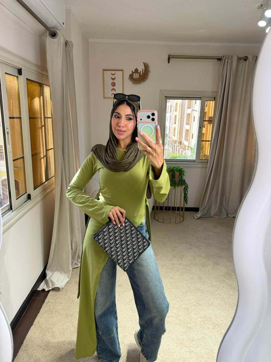 Pistachio Belt Blouse