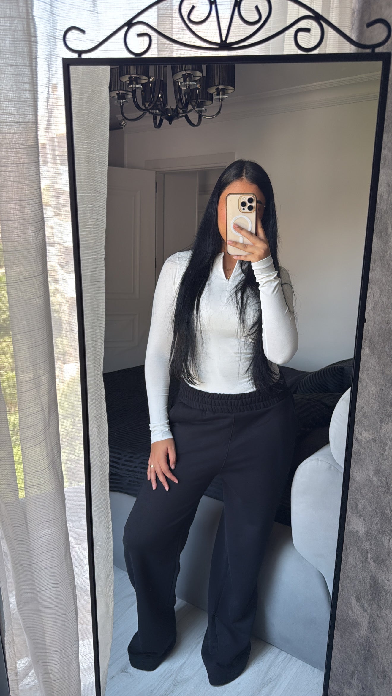 Summer Wide Leg Pants Black