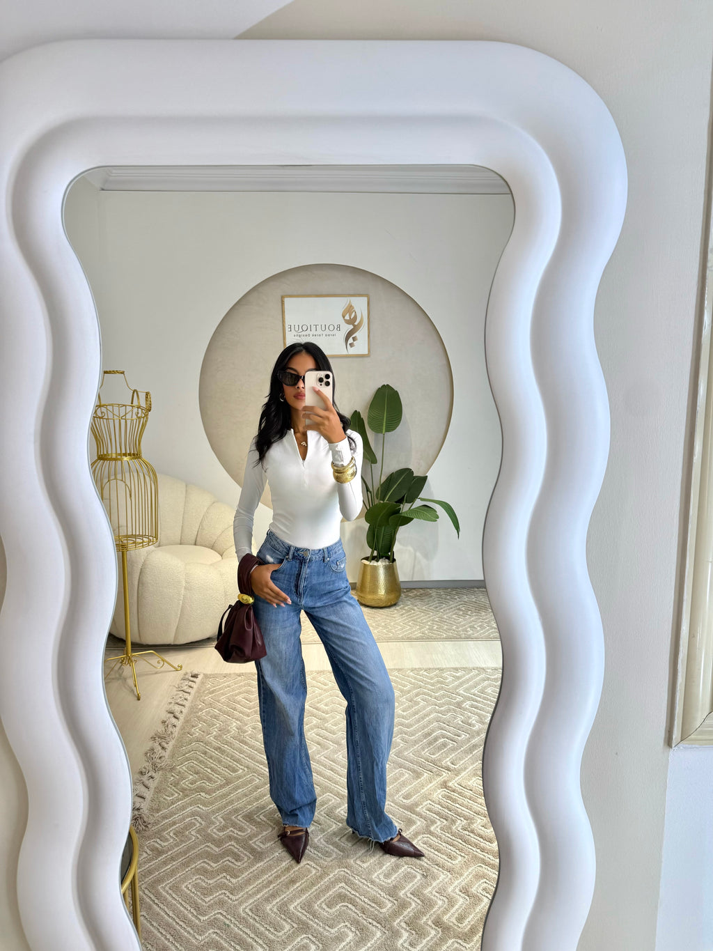 Long Sleeve Top Off white