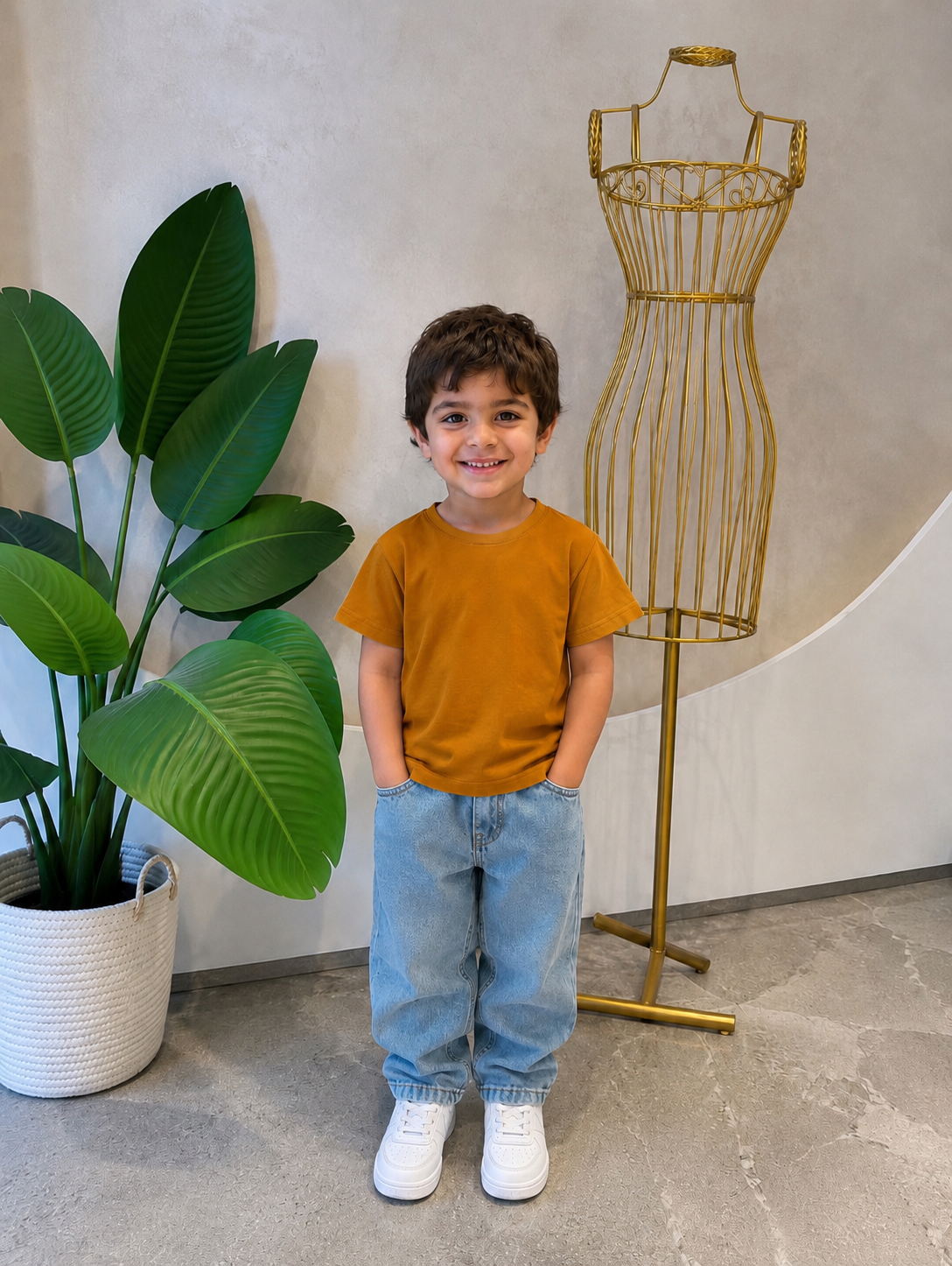 Kids Basic Tee - Honey