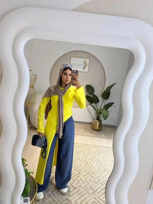 Yellow Belt Blouse