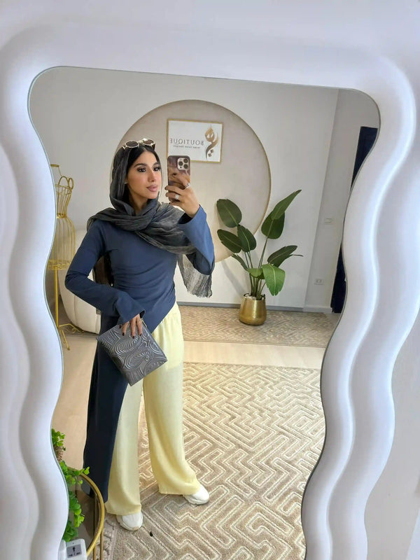 Grey Belt Blouse