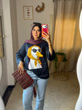 Printed T-Shirt – Navy