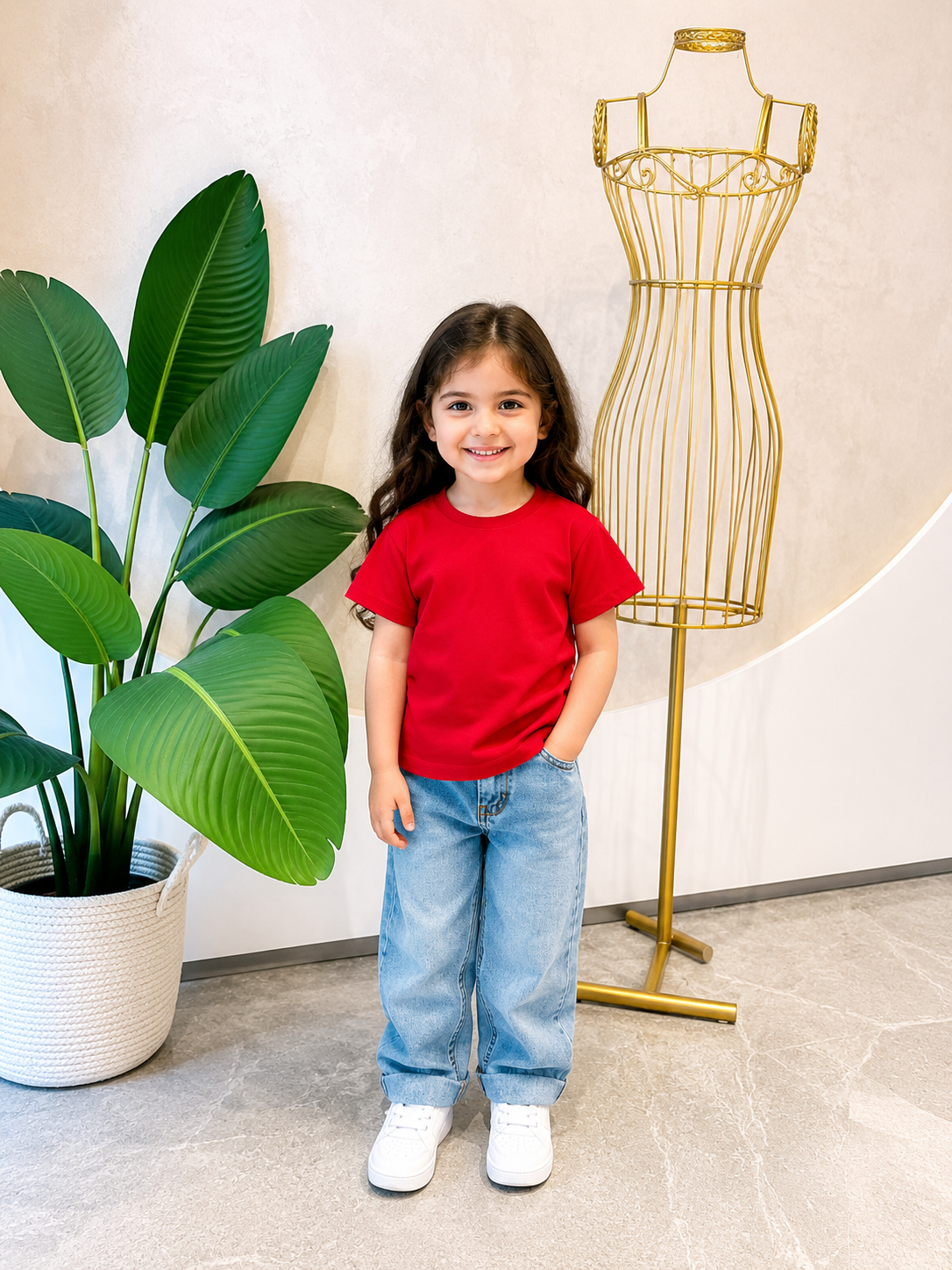 Kids Basic Tee - Red