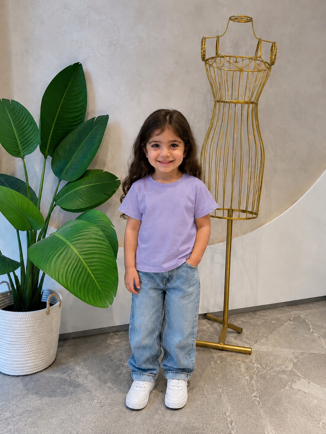 Kids Basic Tee - Light Lavender