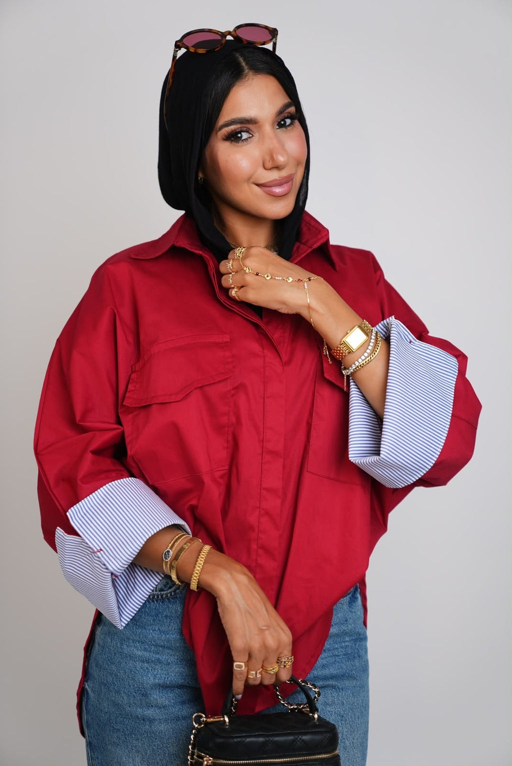 Plain Chemise – Dark Red