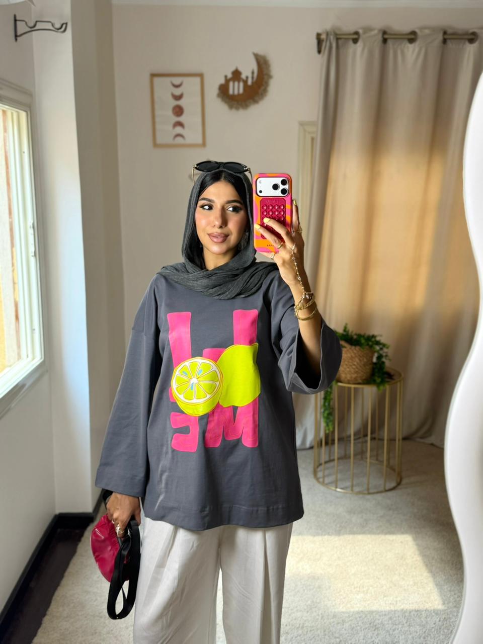 Printed T-Shirt – Grey