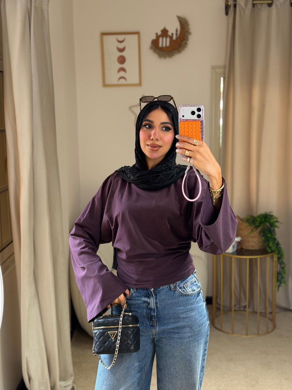 Purple Fitted T-shirt