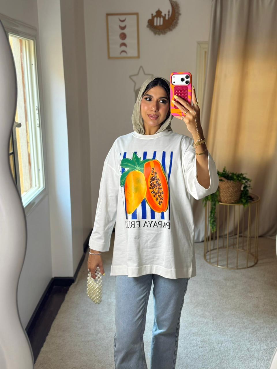 Printed T-Shirt – White