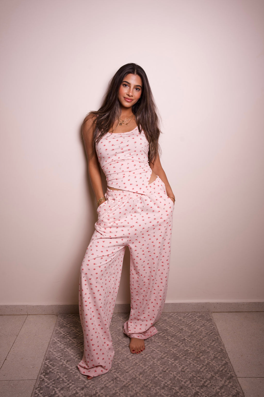 Wrap Pajama Set - Pink