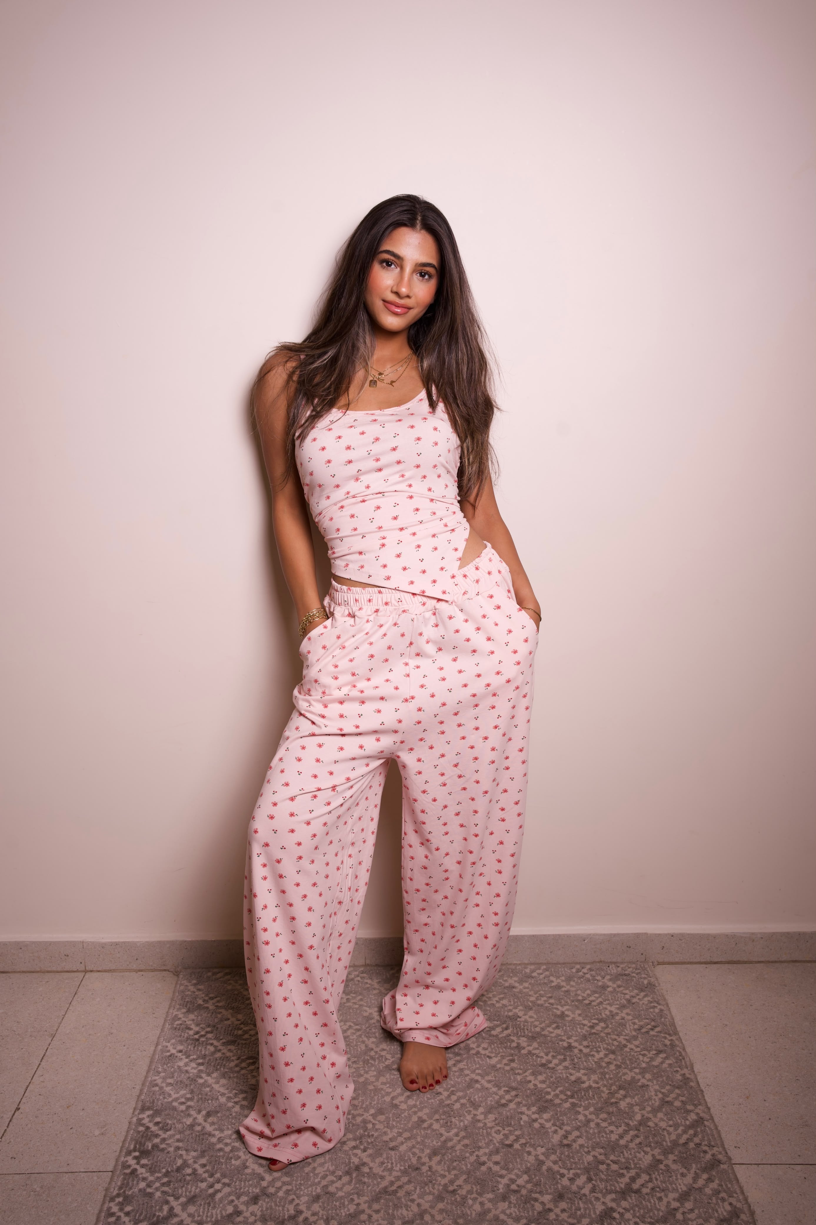 Wrap Pajama Set - Pink