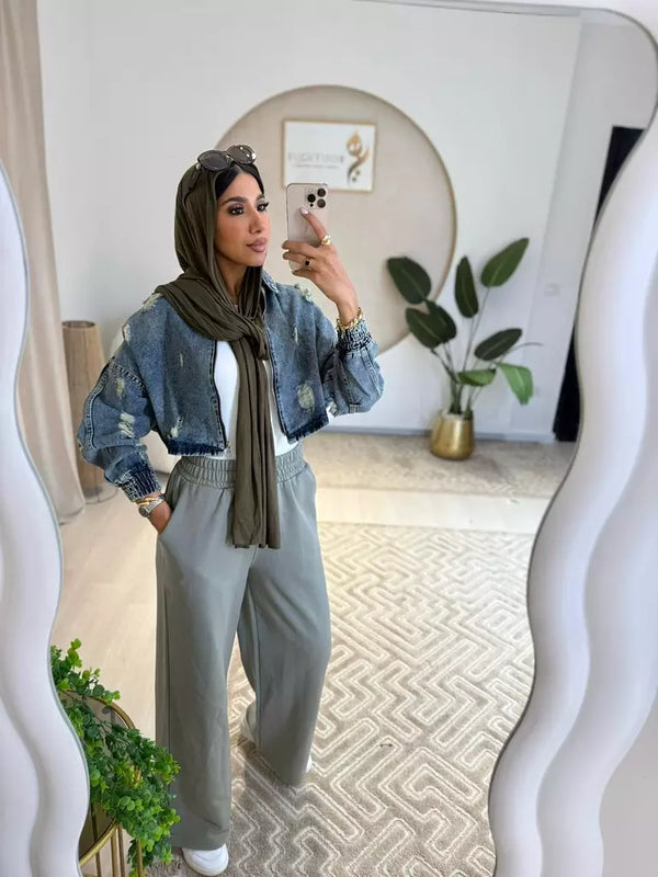 Cropped Cutting Jacket