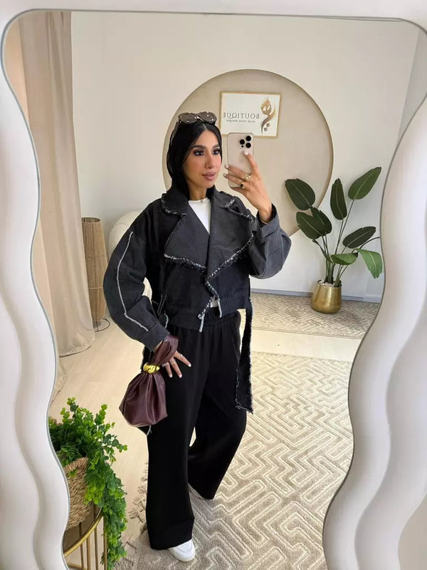 Cropped Grey Jacket