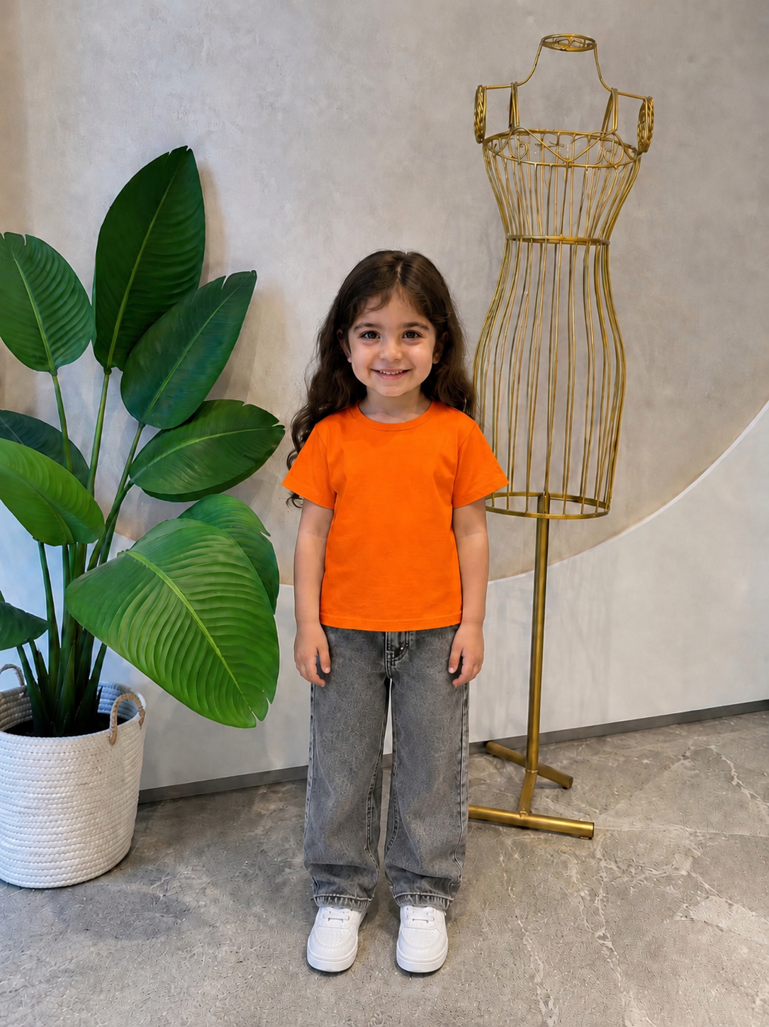 Kids Basic Tee - Orange
