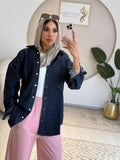 Dark blue Denim Chemise