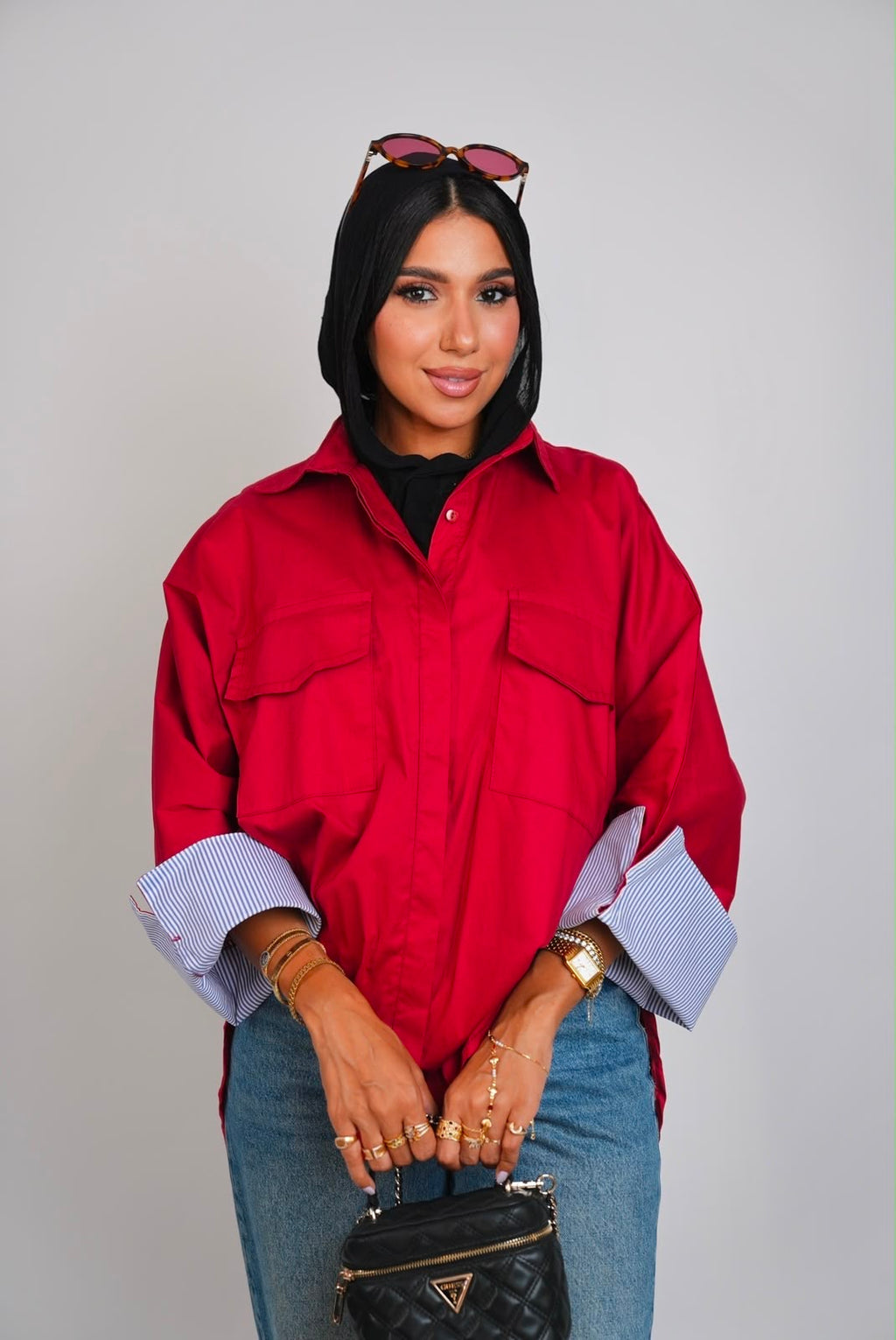 Plain Chemise – Dark Red