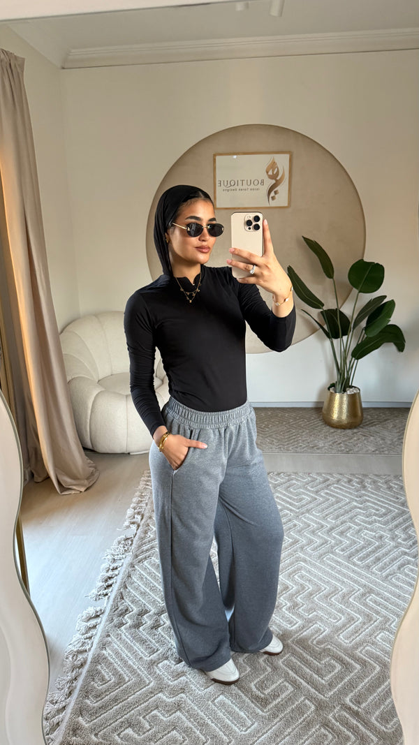 Summer Pants Dark grey( shiny)
