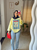 Printed T-Shirt – Butter Yellow