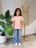 Kids Basic Tee - Beige Cashmere