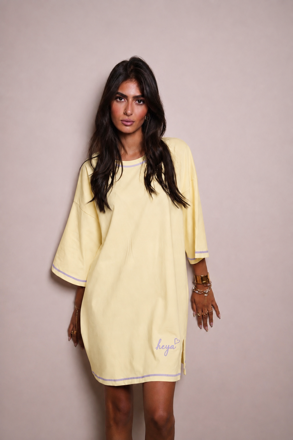 Night Shirt - Butter yellow