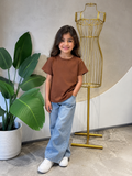Kids Basic Tee - Light Brown