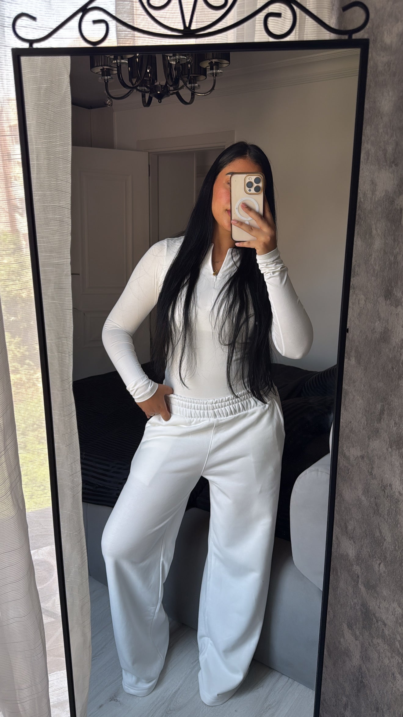 Summer Wide Leg Pants Off-white