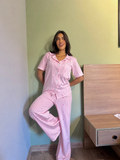 Striped Pink Pajama Set