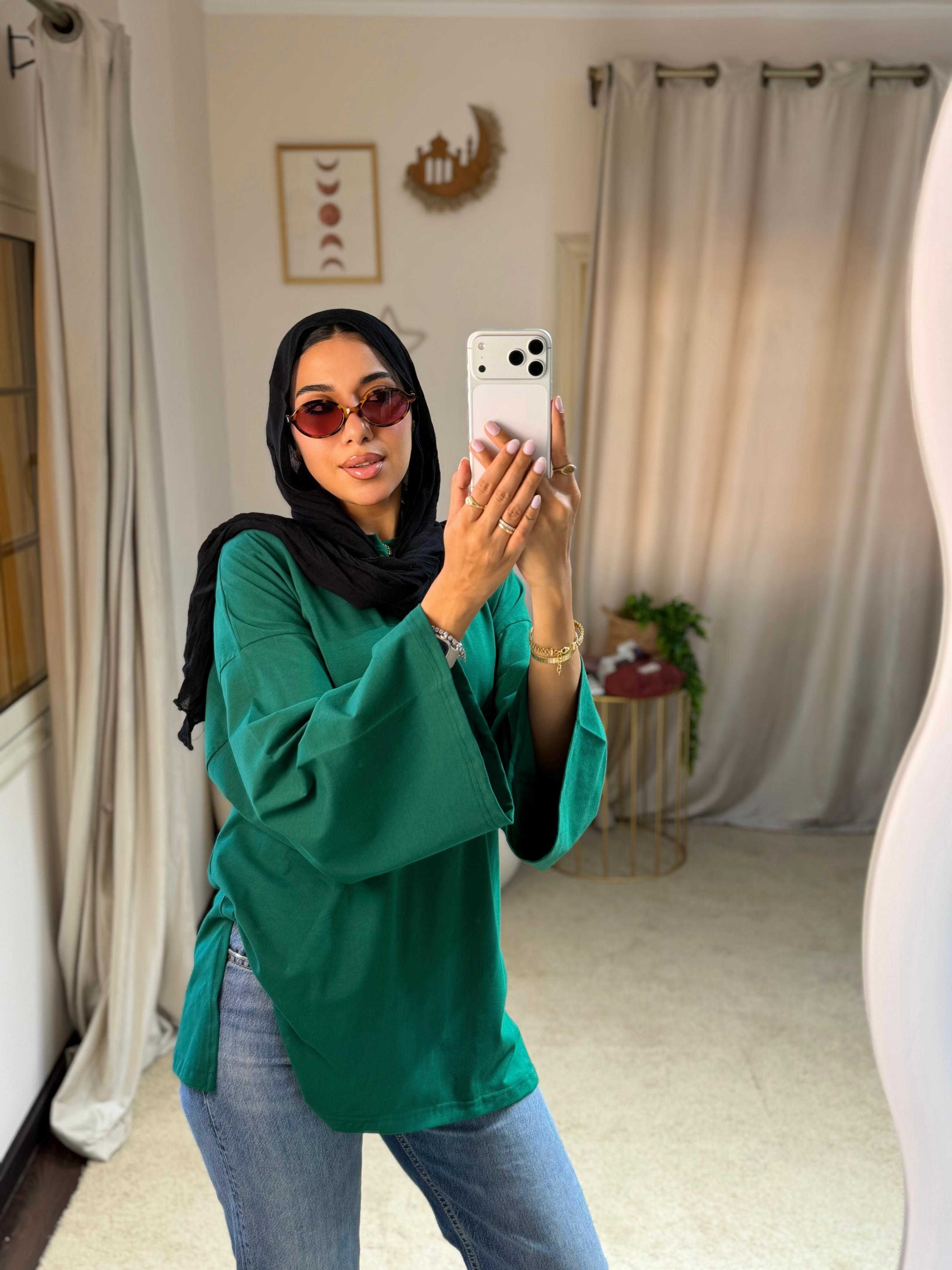 T-shirt Dark green