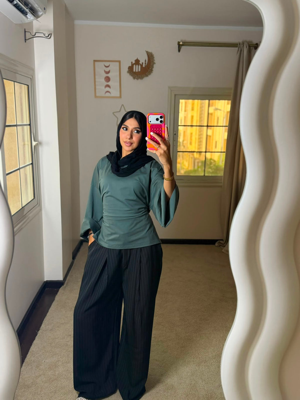 Striped Formal Pants - Black