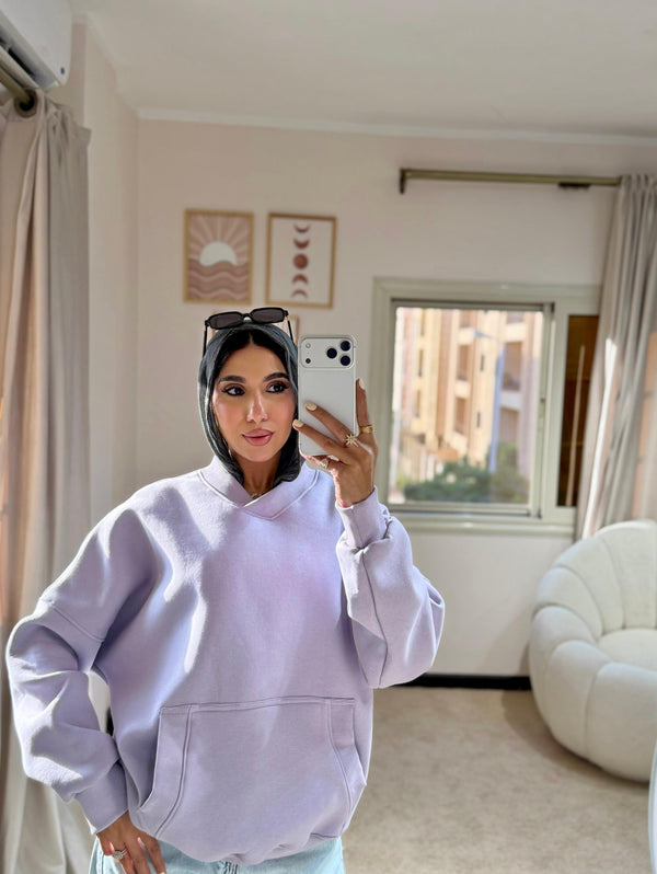 Plain Hoodie Lavender