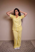 Striped Yellow Pajama Set