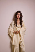 Robe Pajama Set - Yellow
