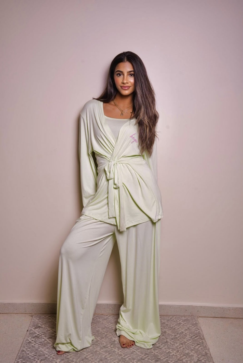 Robe Pajama Set - Mintgreen