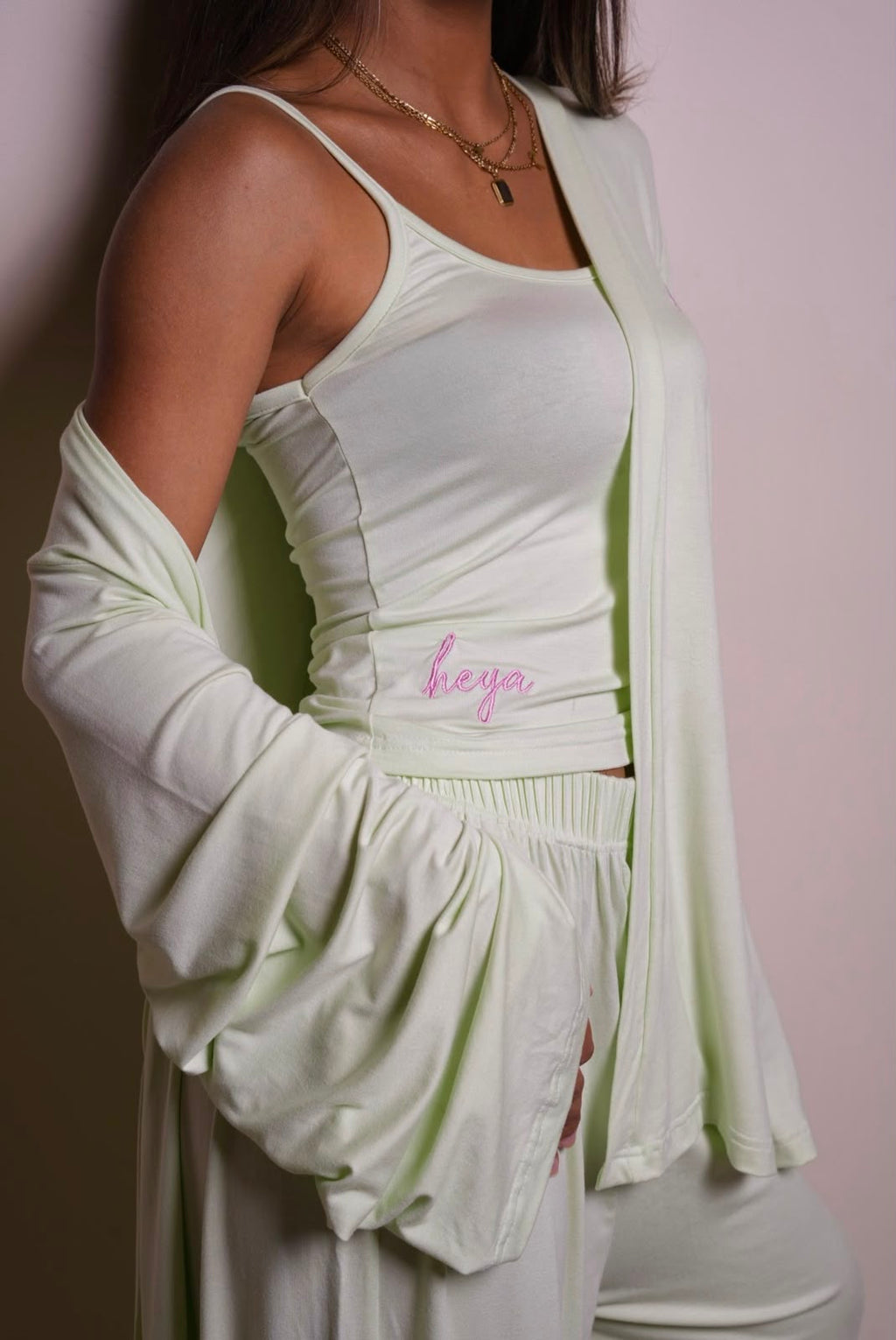 Robe Pajama Set - Mintgreen